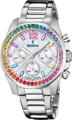 Obrázek produktu pro Festina dámské náramkové hodinky z nerezové oceli stříbrné ležérní D2UF20606/2