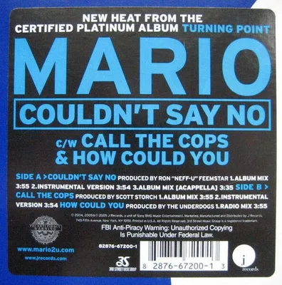 Produktbild von Couldn't Say No / Call The Cops / How Could You