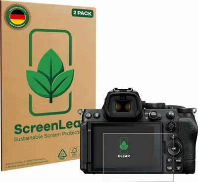 Produktbild von 2x ScreenLeaf Schutzfolie für Nikon Z5 II nachhaltiger Displayschutz Display Schutz Folie Klar Transparent