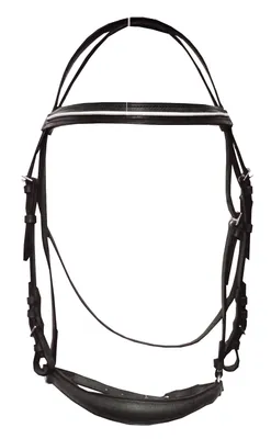 Produktbild von Trensenzaum mit hannov. Reithalfter Zaum in Schwarz & C/S