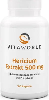 Produktbild von Vitaworld Hericium Extrakt 500 mg Kapseln, 100 St. Kapseln