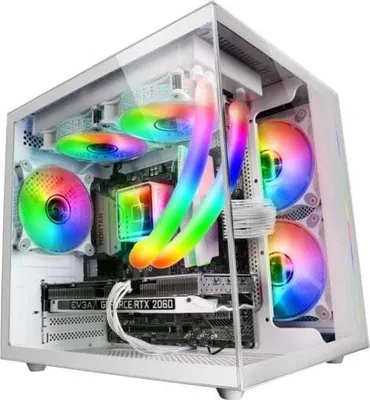 Produktbild von Mars Gaming MC-VIEW Mini-Tower gehärtetes Glas USB 3.0 Weiß