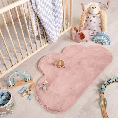 Produktbild von Volero - Kinderteppich - Huggy Wolke Rosa - 70x115cm - Kinderzimmer, Babyzimmer - Modern