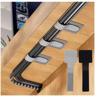 Produktbild von Kabelbinder Klettband selbstklebend Klettverschluss Kabel Verbinder verstellbar