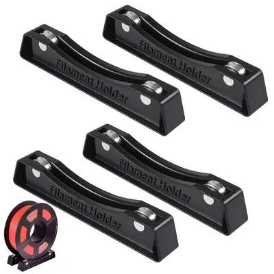 4er-Set 3D-Drucker-Filamenthalter, schwarz, 16,5 x 2,3 x 3 cm