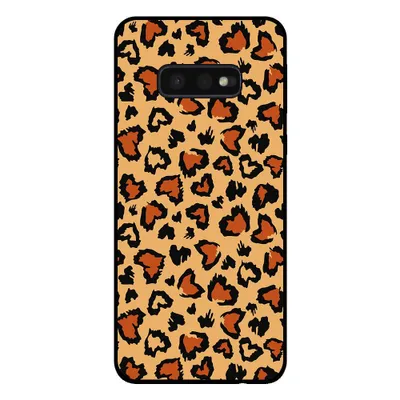 Produktbild von Smartphonica Telefoonhoesje voor Samsung Galaxy S10E  met tijgerprint - backcover met panterprint - Bruin
