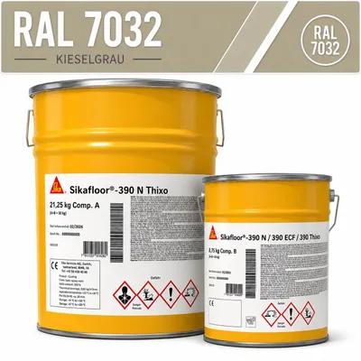 Image de Sikafloor-390 N Thixo 2K RAL7032 25kg Epoxidharz-Dünnbeschichtung