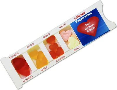 Immagine prodotto di Scatola di compresse Per la mia dolce metà con gomme alla frutta Articolo scherzoso 25g