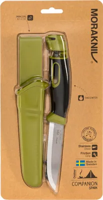 Obrázok produktu pre Morakniv Companion Spark, Camper/scout, Drop point, Nerezová oceľ, Zelená, 1 nástroje/nástrojov, 22,3 cm