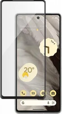 Produktbild von BigBen Connected, Bildschirmschutz aus Glas 2.5D Kratzfest für Google Pixel 7a, Schwarz transparent