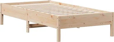 Produktbild von vidaXL Massivholzbett ohne Matratze 75x190 cm Kiefernholz
