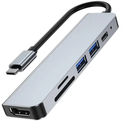 Obrázek produktu pro Tech-Protect V4-Hub Adaptér 6V1 Šedý