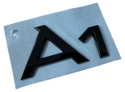 Productafbeelding van Embleem/Logo, zwart, origineel, voor Audi A1 8X, Black Edition