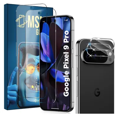 Immagine prodotto di vetro protettivo 2X (display + fotocamera) per Google Pixel 9 Pro pellicola blindata Full 9H