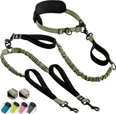 Productafbeelding van Handsfree hondenriem voor middelgrote en grote honden - Professioneel tuig voor wandelingen, joggen en training