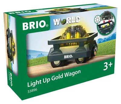 Productafbeelding van Gouden wagonset met verlichting, BRIO, artikelnummer 63389600