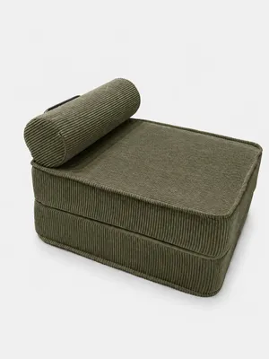 Produktbild von SURB Chair 80 Modularer Loungesessel für Erwachsene aus Cord, Polstersessel mit Rückenrolle, 80 x 95 cm