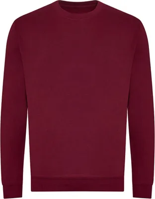 Produktbild von Just Hoods JH230 | Herren Sweat, Organic Sweat, Baumwolle - Farbe: Burgundy - Größe: XXL
