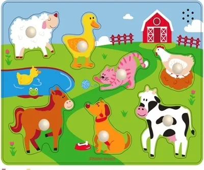 Produktbild von Holzpuzzle Bauernhof