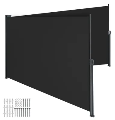 Produktbild von Doppel-Seitenmarkise 160 x 600 cm ausziehbar, mit Aufrollmechanismus