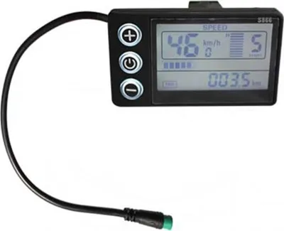 Obrázek produktu pro LCD displej elektrického skútru snadno čitelný z tachometru s 5kolíkovým konektorem