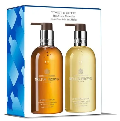 Productafbeelding van M.Brown Woody & Citrus Handverzorgingsset, 2 x 300 ml, totale inhoud 600 ml