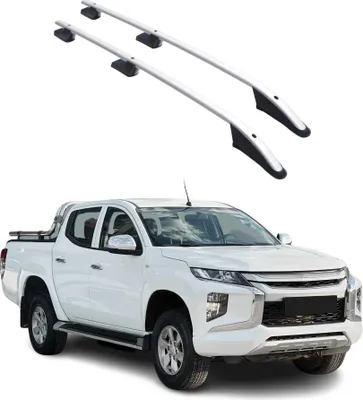 Image de Barres de toit longitudinales pour Mitsubishi L200 2019-2025 L2 Aluminium Gris