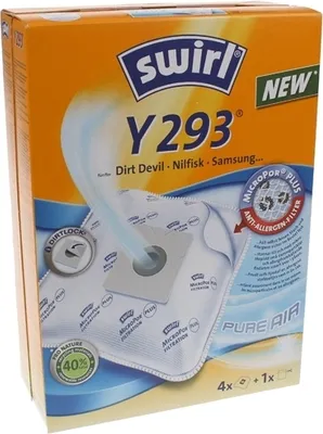 A box of Swirl Y293 vacuum cleaner bags.