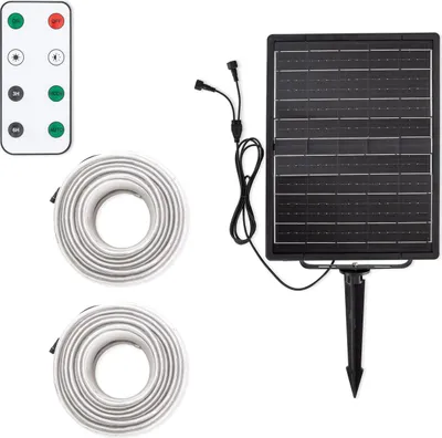 Produktbild von LED Streifen Außenbereich Solar 24V DC SMD2835 60 LED/m 30m IP65 Breite 12 mm Schnitt 100 cm RGB