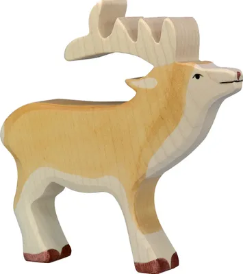 Produktbild von Hirsch Waldtier Holzfigur Holzspielzeug von Holztiger