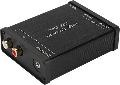 Produktbild von Digitale Audio-Adapter, DAC, SPDIF, optisch (Toslink) zu L/R und 3,5 mm AUX Stereo-Audiokabel mit optischer USB-Audiokarte