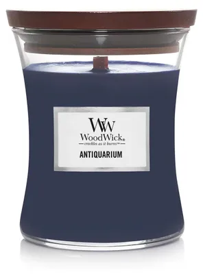 Productafbeelding van WoodWick Antiquarium, Válec, Modrá, Kardemom, Tabak, Hout, 65 uur brandduur, 1 stuk