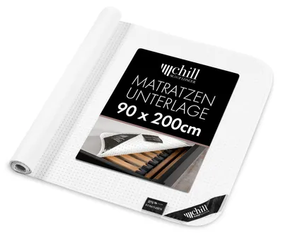 Productafbeelding van Matrasonderlegger - 90 x 200 cm - Lattenbodem - Antislip - Wit