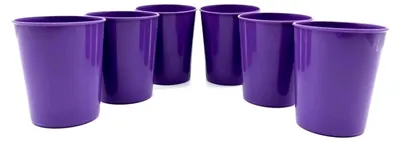 Produktbild von 6 Stück Trinkbecher Stapelbecher 180 ml im Set, aus Kunststoff, Farbe violett