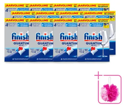 Produktbild von 12 x Finish Powerball Quantum All in 1 Geschirrspültabs - Sparpackung - 12 Stücke