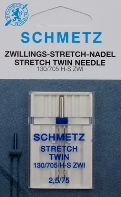 Zdjęcie produktu dla Igły podwójne Schmetz do stretchu ( opak )