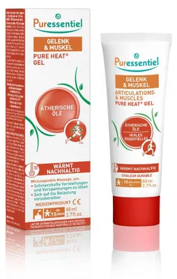 Zdjęcie produktu dla Puressentiel Joint & Muscle Pure Heat Gel z olejkami eterycznymi i ekstraktami roślinnymi - łagodzi napięcie i wspomaga krążenie krwi, żel 80 ml