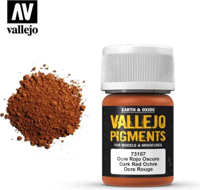 Immagine prodotto di Vallejo 30ml Pigmenti rosso scuro Ocre 73107