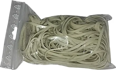 Produktbild von 100 g Gummiringe weiß 80 mm Ø 1,5 x 3 mm breit