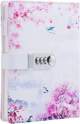 Produktbild von Famanu Tagebuch Mädchen Geheimbuch - Kunstleder Notizbuch - 215 x 150 mm