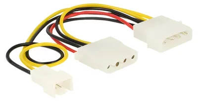 Produktbild von DELOCK Stromkabel Molex 4Pin -> Molex 4pin +3Pin Lüfter