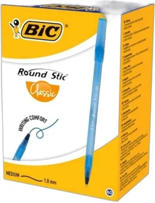 Obrázek produktu pro Kulaté kuličkové pero Stick modré s kódem (60ks) BIC