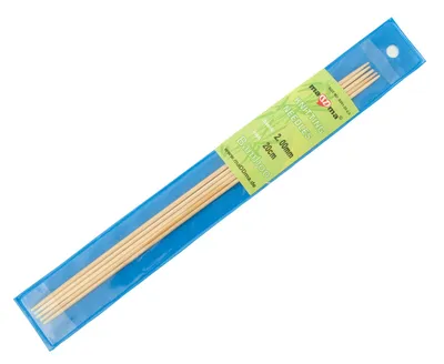 Bambus Nadelspiel Strumpfstricknadeln 20 cm mal 2 mm