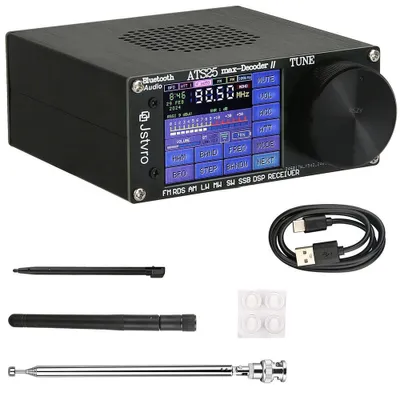 Obrázok produktu pre ATS25 Max-Decoder II – rádiový dekodér s Bluetooth, batériou 4000 mAh, audio spektrom, skenerom, dekodérom morseovky a digitálneho rádia, prenosný