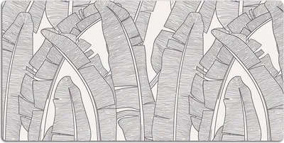 Produktbild von Schreibtischmatte Tischunterlage 90x45 cm Mauspad - Bananenblätter