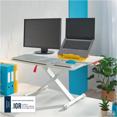 Zdjęcie produktu dla Leitz 65320085, Szary, 24 kg, 72 - 380 mm, Kształt prostokątny, 420 mm, 72 mm