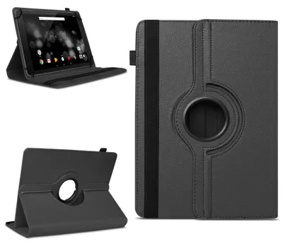 Produktbild von Tablet Tasche für Doogee T20 T20S T20E Hülle Schutzhülle 360 Grad Drehbar CaseFarben:Schwarz