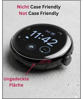 Image de 2x Film de protection d'écran pour Google Pixel Watch 4, recouvre 100% de l'écran, dipos Flex