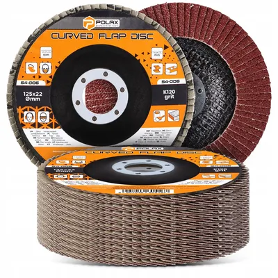 Produktbild von Polax Lamellenschleifscheibe 125mm P120 10 Stück Schleifwerkzeug
