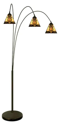 Produktbild von Clayre & Eef Tiffany Stehlampe 200 cm Beige Glas
